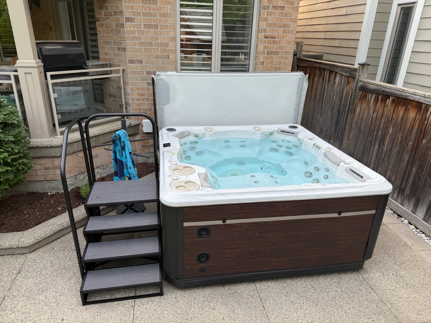 4 Tier Step - Side Mount PREMIUM SWIM SPA STEP 4 TIER SIDE MOUNT - BLACK